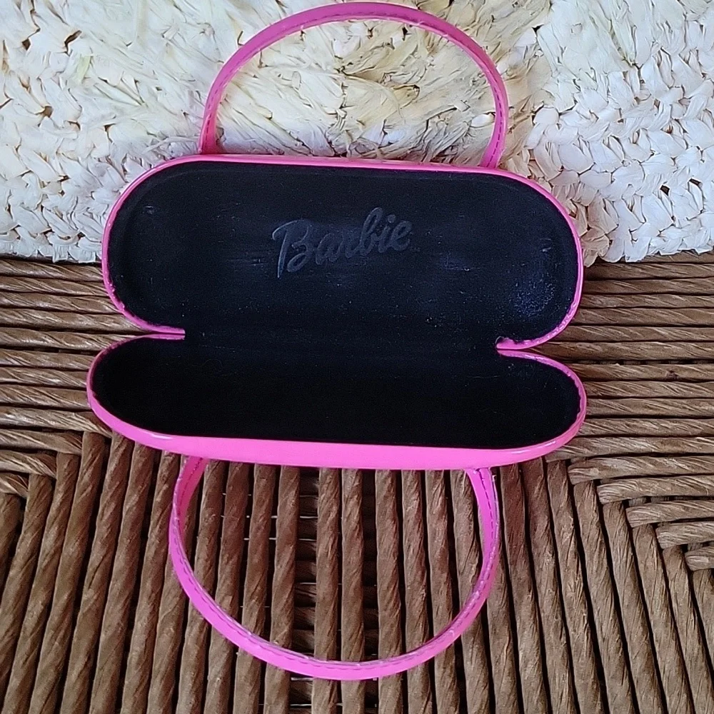 Barbie mini bag, eyeglass/sunglass hard case, pink